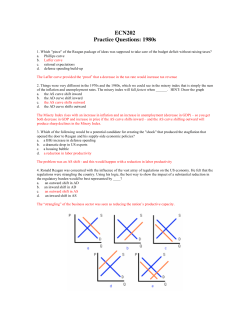ECN202 Practice Questions: 1980s
