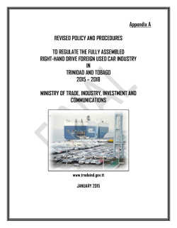 Revised Foreign Used Car Policy 2015-2018