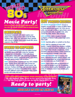 Ready to party! Movie Party!