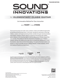 for ELEMENTARY CLASS GUITAR