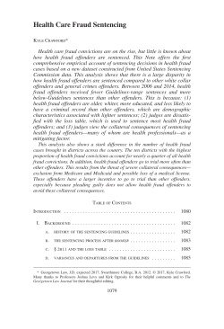 Health Care Fraud Sentencing