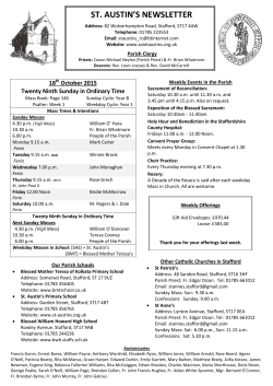 st. austin`s newsletter