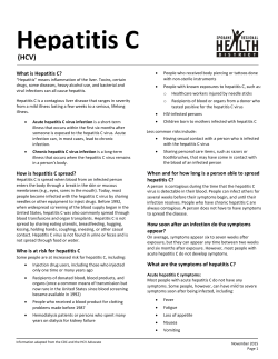 Hepatitis C - Spokane Regional Health District
