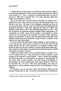 Panel II: Global Attitudes on the Role of the United Nations in the