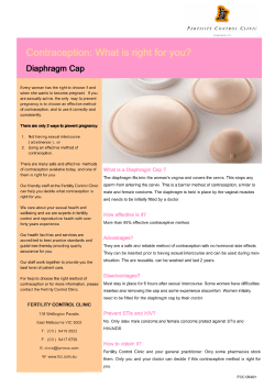 Diaphram Cap - Fertility Control Clinic