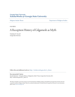A Reception History of Gilgamesh as Myth