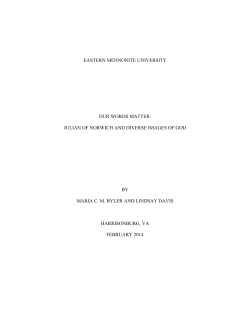 julian of norwich and diverse images of god by maria cm byler and