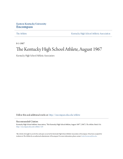 The Kentucky High School Athlete, August 1967 - Encompass