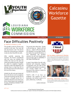 October Newsletter 2015 - Calcasieu Parish Police Jury, LA