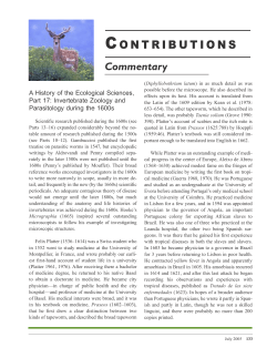 17. A History of the Ecological Sciences, Part 17