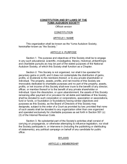constitution - Yuma Audubon Society