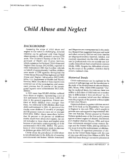 Child Abuse and Neglect