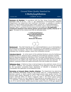 1-Methylnaphthalene - State of New Jersey