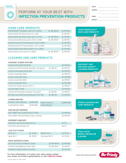 perform at your best with infection prevention products - Hu