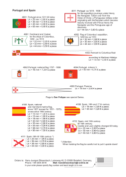 Portugal,Spain - Schiffsmodellflaggen