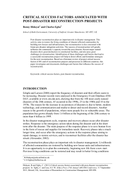 critical success factors associated with post