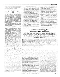 A revised chronology for Mississippi river
