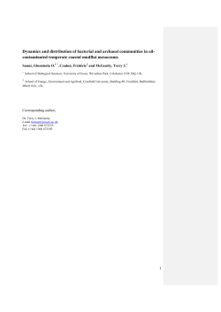 Sanni Dynamics and distribution of bacterial and archaeal