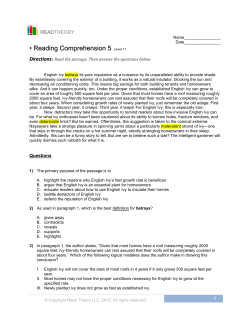 Passage 5 - English for Everyone