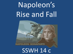Napoleon`s Rise and Fall