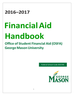 Financial Aid Handbook - George Mason University