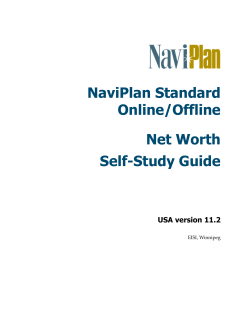 NaviPlan Standard Online/Offline Net Worth Self