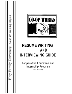 the resume - Holy Family University