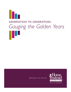Generation to Generation: Gauging the Golden Years