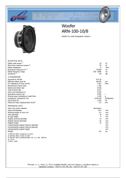 Woofer ARN-100-10/8