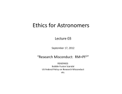 Ethics for Astronomers - UC Berkeley Astronomy w