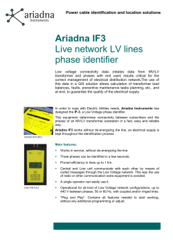 Ariadna IF3 Live network LV lines phase identifier