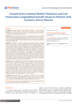 Carotid Artery Intimal-Medial Thickness and Left