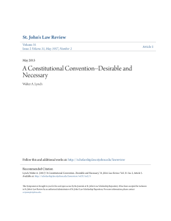 A Constitutional Convention-