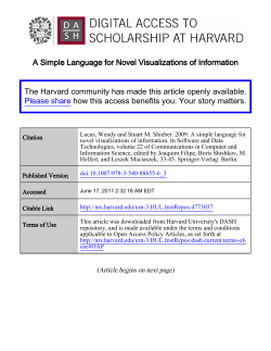A Simple Language for Novel Visualizations of Information The