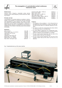 LEP 1.3.32 The propagation of a periodically excited