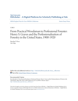 From Practical Woodsman to Professional Forester