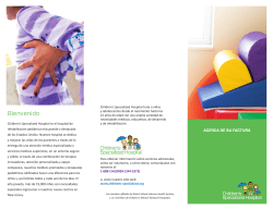 Bienvenido - Children`s Specialized Hospital