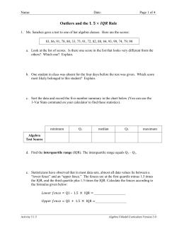 Outliers and the Rule