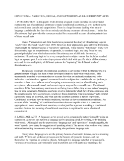 Conditional Assertion, Denial, and Supposition as