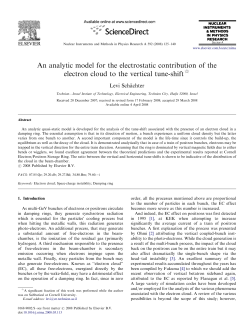 An analytic model for the electrostatic contribution of the electron