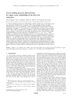 Sea-ice melting processes inferred from ice&ndash;&ndash;upper ocean