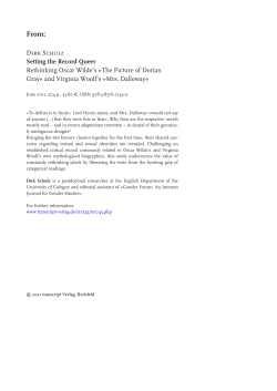 Dirk Schulz Setting the Record Queer Rethinking Oscar - Beck-Shop