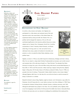 Carl Oglesby Papers, 1942-2005 Finding Aid : Special Collections