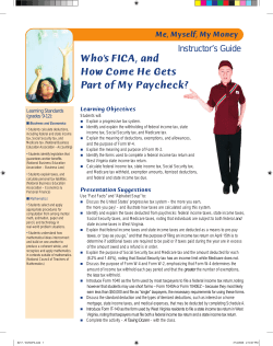 Who`s FICA, and How Come He Gets Part of My Paycheck?