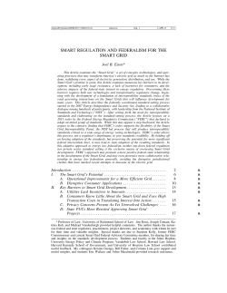 Smart Regulation and Federalism for the Smart Grid