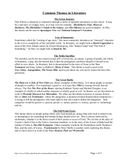 Common Themes in Literature