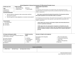 Animal Adaptation in Extreme Environments