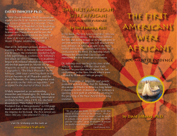 The First Americans were Africans