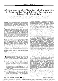 A Randomized-controlled Trial of Using a Book of Metaphors to