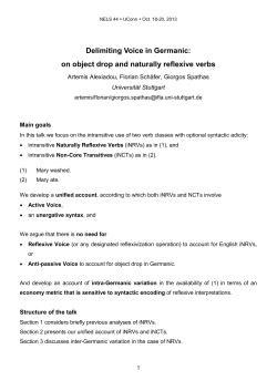 Delimiting Voice in Germanic: on object drop and